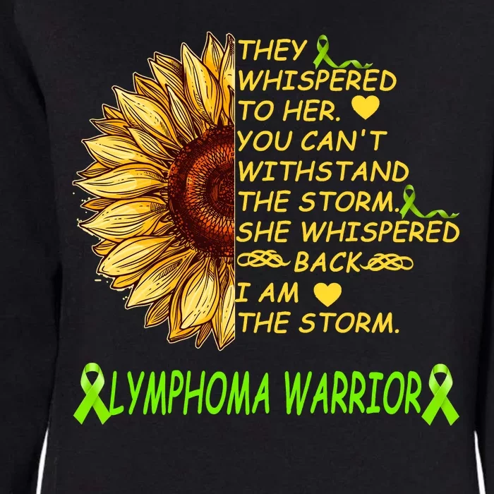 I Am The Storm Lymphoma Warrior Womens California Wash Sweatshirt