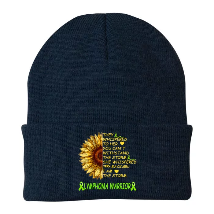 I Am The Storm Lymphoma Warrior Knit Cap Winter Beanie