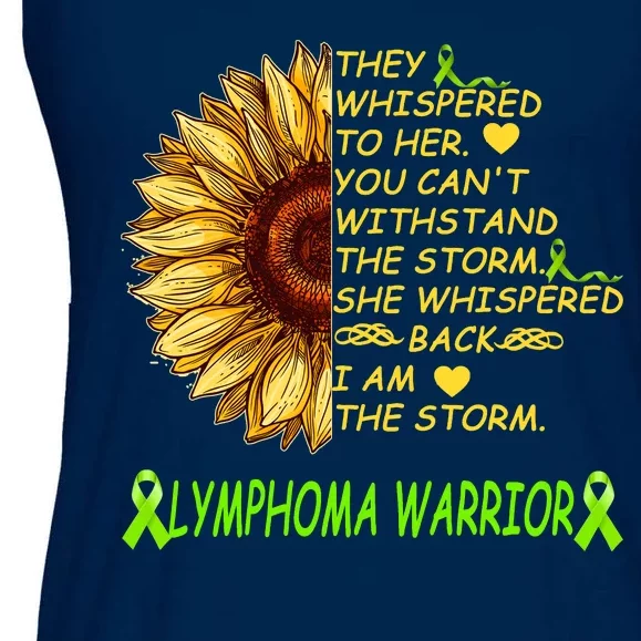 I Am The Storm Lymphoma Warrior Ladies Essential Flowy Tank