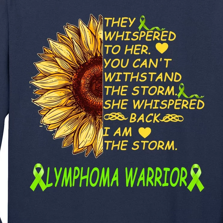 I Am The Storm Lymphoma Warrior Tall Long Sleeve T-Shirt