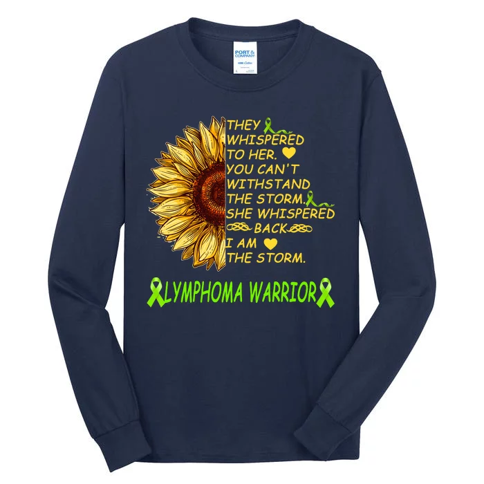 I Am The Storm Lymphoma Warrior Tall Long Sleeve T-Shirt