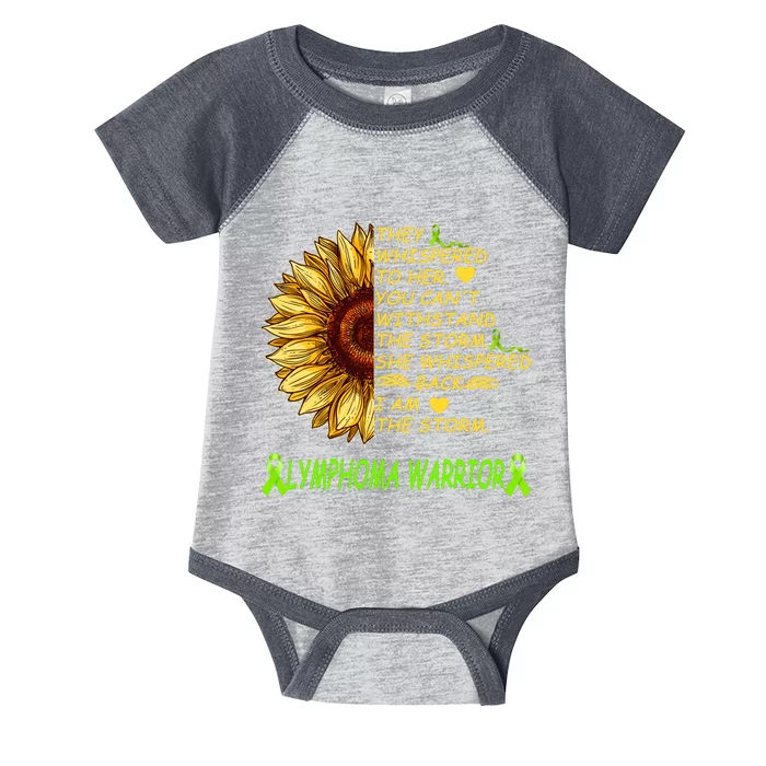 I Am The Storm Lymphoma Warrior Infant Baby Jersey Bodysuit