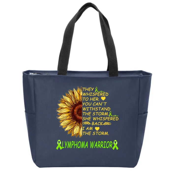 I Am The Storm Lymphoma Warrior Zip Tote Bag