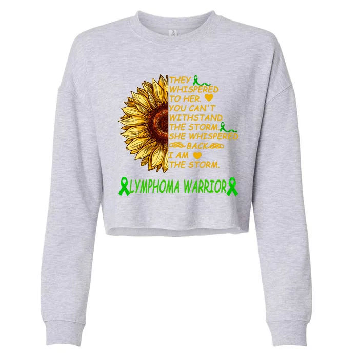 I Am The Storm Lymphoma Warrior Cropped Pullover Crew