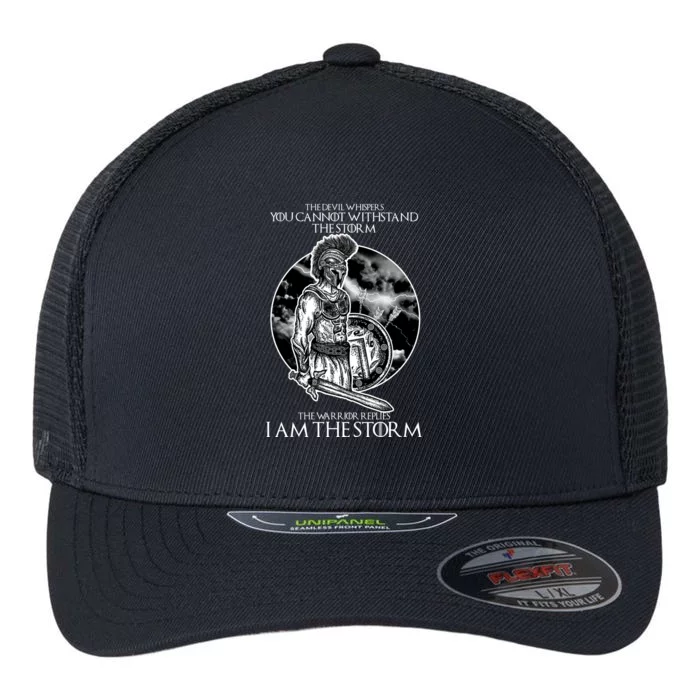 I Am The Storm Warrior Flexfit Unipanel Trucker Cap