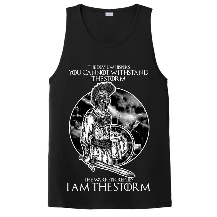 I Am The Storm Warrior Performance Tank