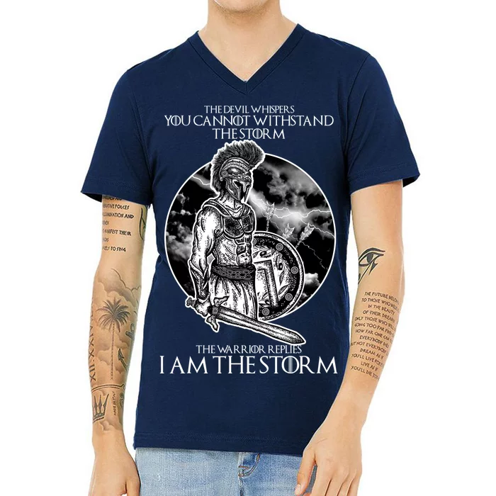 I Am The Storm Warrior V-Neck T-Shirt