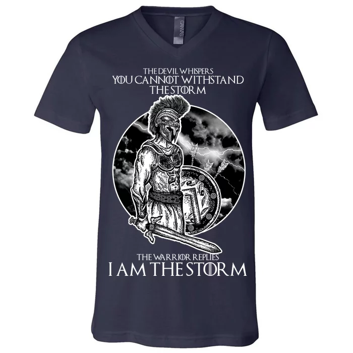 I Am The Storm Warrior V-Neck T-Shirt