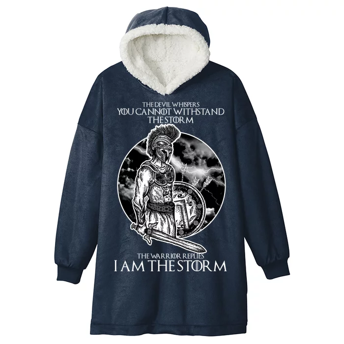 I Am The Storm Warrior Hooded Wearable Blanket