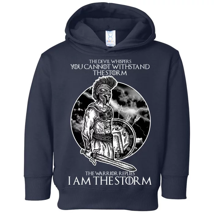 I Am The Storm Warrior Toddler Hoodie