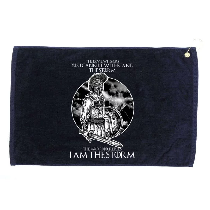 I Am The Storm Warrior Grommeted Golf Towel