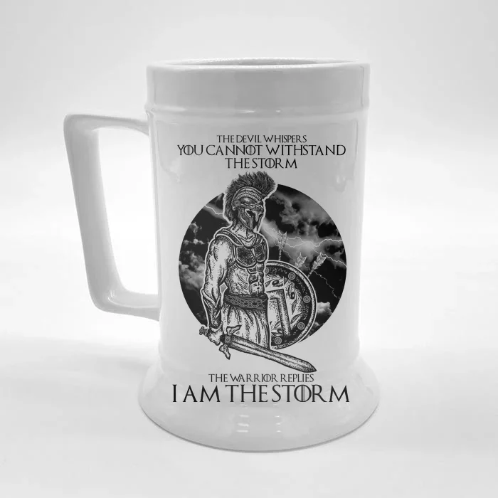 I Am The Storm Warrior Front & Back Beer Stein