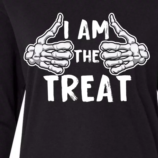 I Am The Treat Funny Halloween Womens Cotton Relaxed Long Sleeve T-Shirt