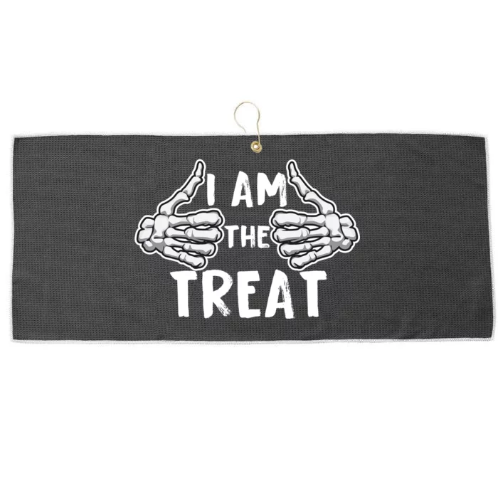 I Am The Treat Funny Halloween Large Microfiber Waffle Golf Towel