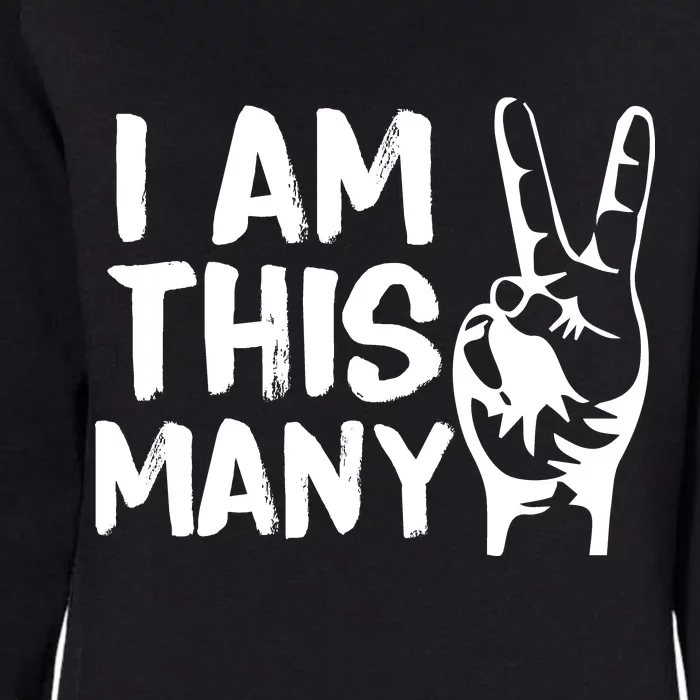 I AM This Many 2 Years Old Womens California Wash Sweatshirt