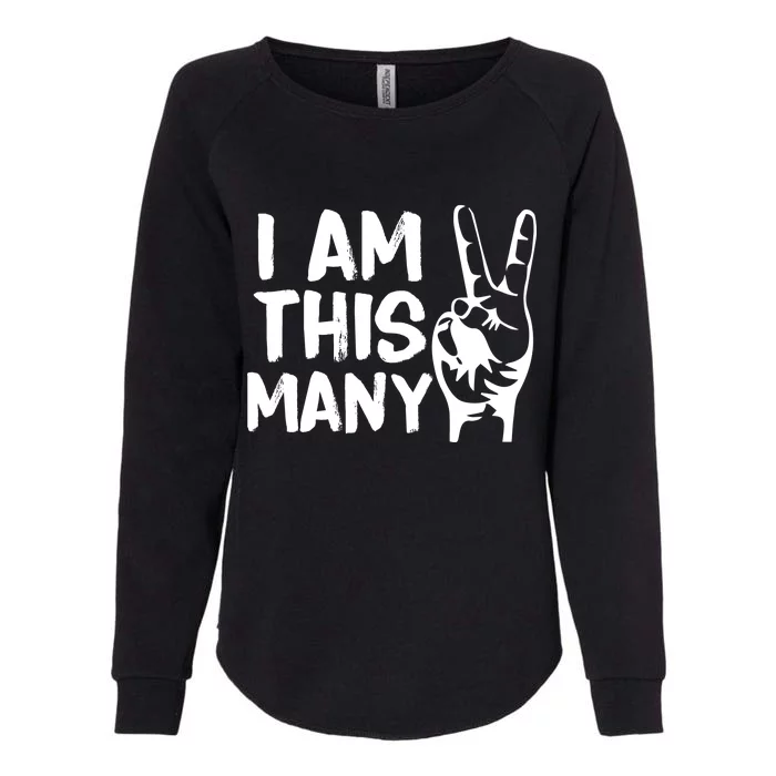 I AM This Many 2 Years Old Womens California Wash Sweatshirt