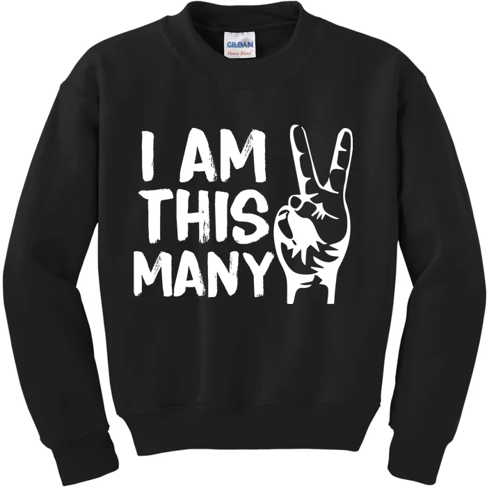 I AM This Many 2 Years Old Kids Sweatshirt