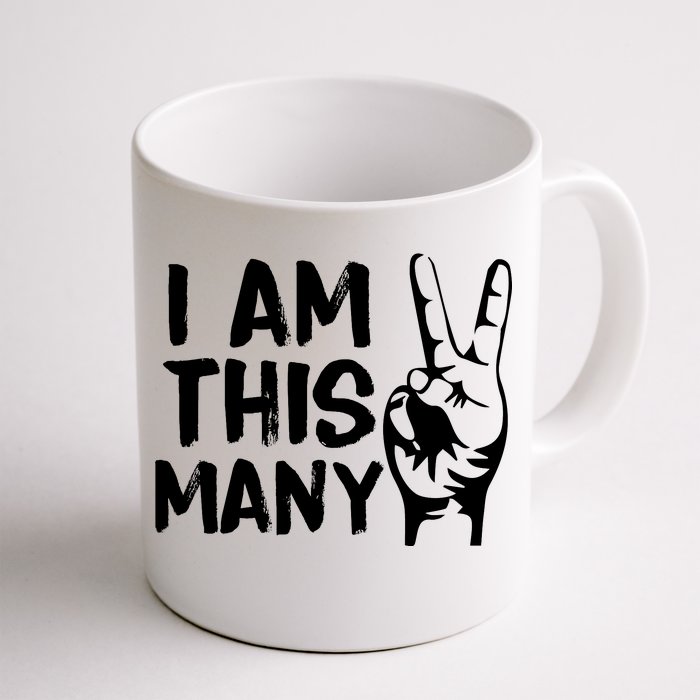 I AM This Many 2 Years Old Front & Back Coffee Mug