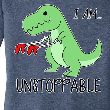 I Am Unstoppable Dinosaur Women’s Perfect Tri Tunic Long Sleeve Shirt