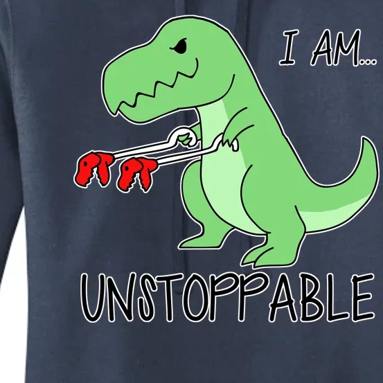 I Am Unstoppable Dinosaur Women's Pullover Hoodie