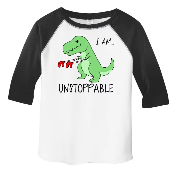 I Am Unstoppable Dinosaur Toddler Fine Jersey T-Shirt