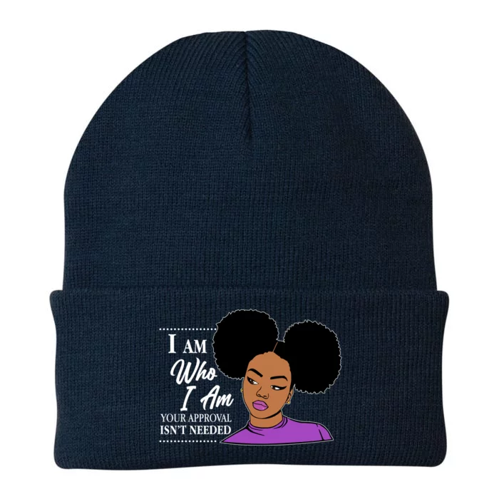 I Am Who I Am Your Approval Isn't Needed Knit Cap Winter Beanie