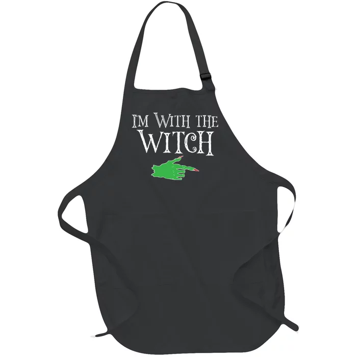 I Am With The Witch Full-Length Apron With Pocket