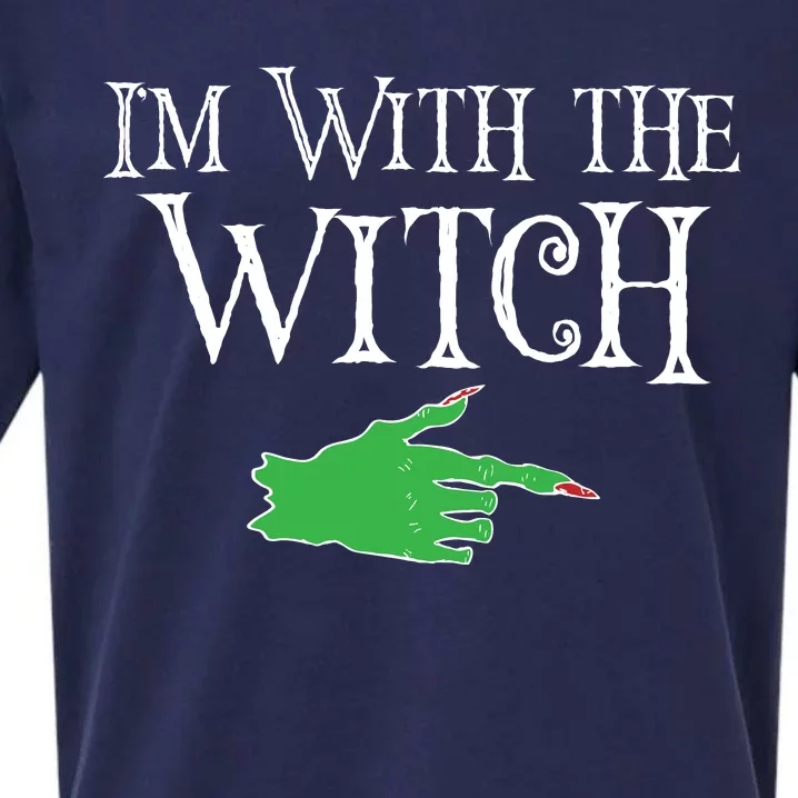 I Am With The Witch Sueded Cloud Jersey T-Shirt