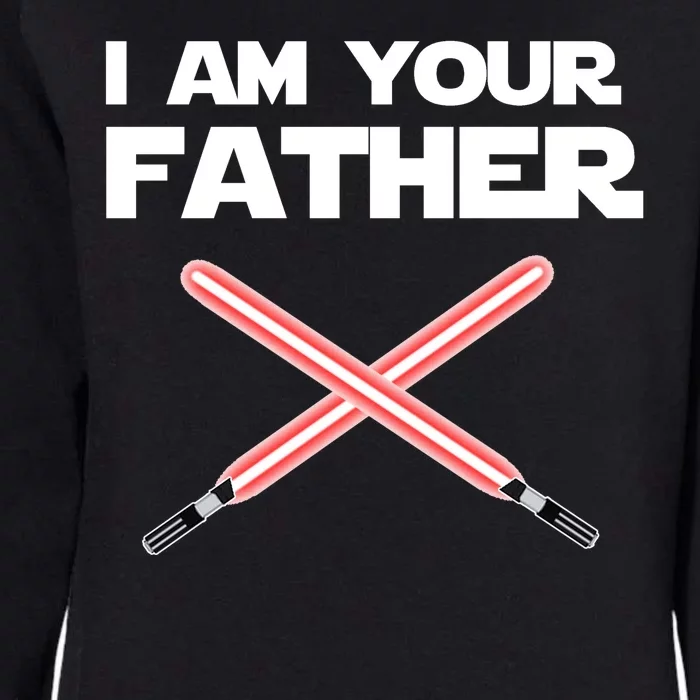 I Am Your Father Dad Lightsaber Womens California Wash Sweatshirt