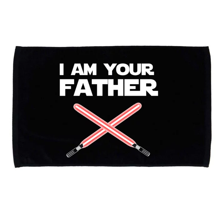 I Am Your Father Dad Lightsaber Microfiber Hand Towel