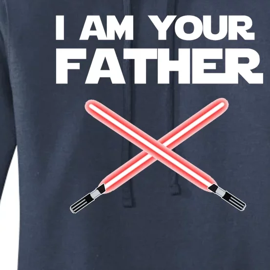 I Am Your Father Dad Lightsaber Women's Pullover Hoodie