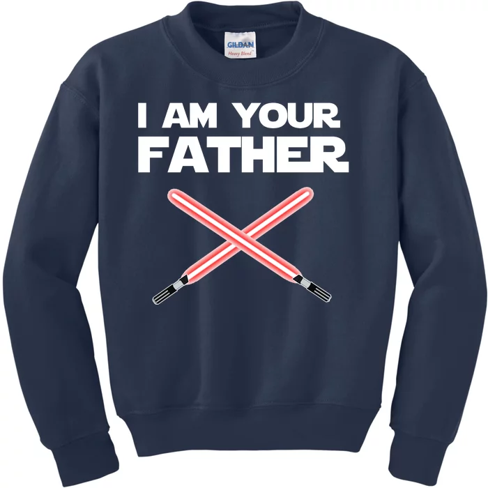 I Am Your Father Dad Lightsaber Kids Sweatshirt