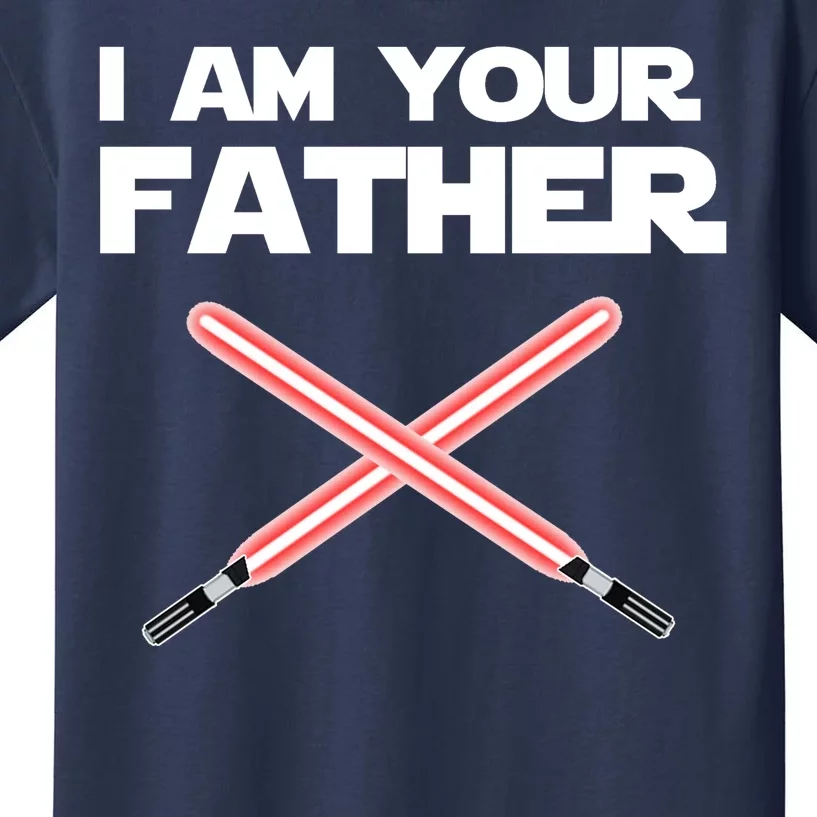 I Am Your Father Dad Lightsaber Kids T-Shirt