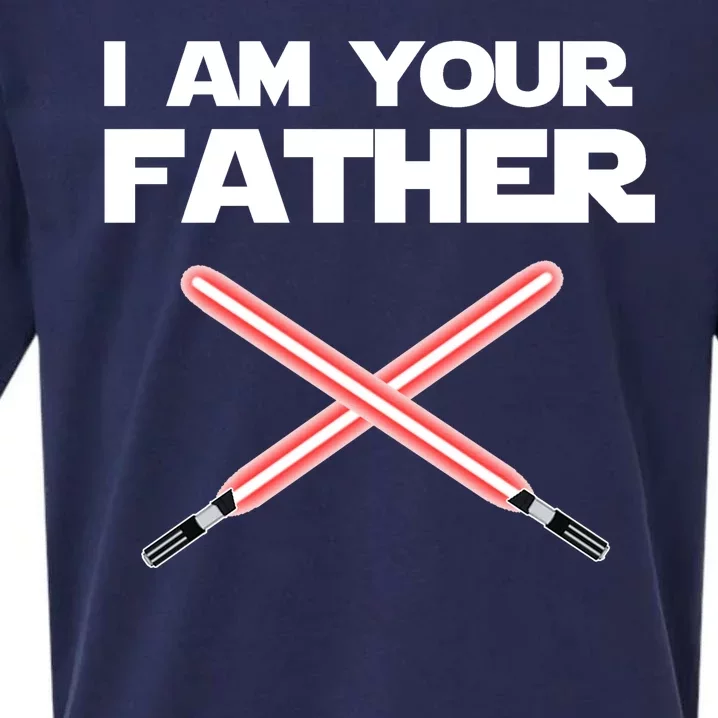 I Am Your Father Dad Lightsaber Sueded Cloud Jersey T-Shirt