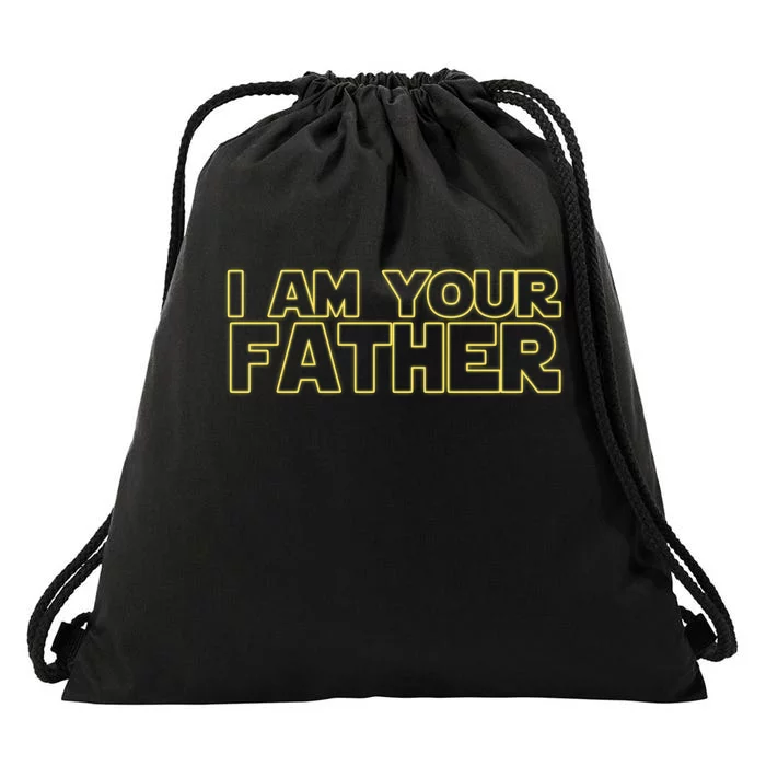 I Am Your Father Funny Dad Parody Drawstring Bag