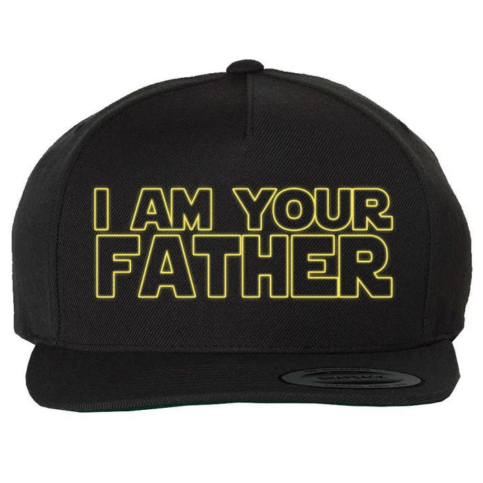 I Am Your Father Funny Dad Parody Wool Snapback Cap