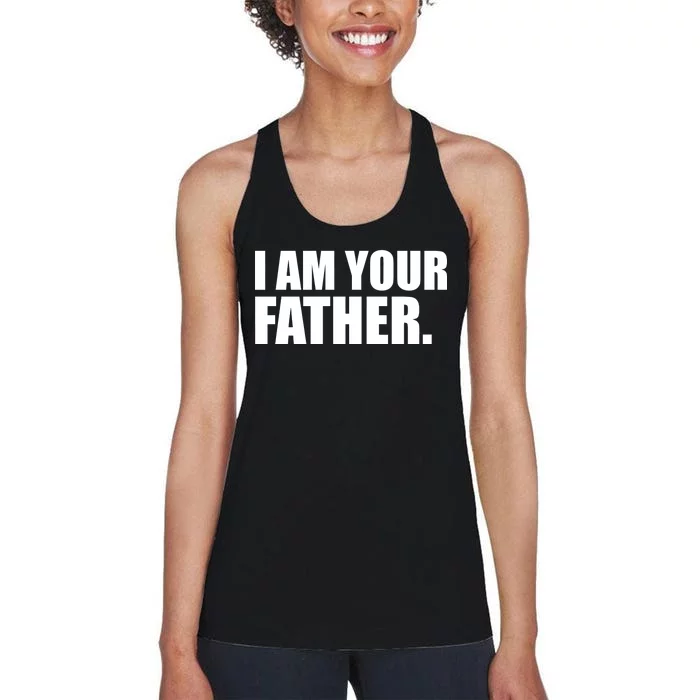 I Am Your Father Quote Women's Racerback Tank