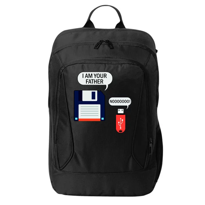 I Am Your Father Retro Floppy Disk USB City Backpack