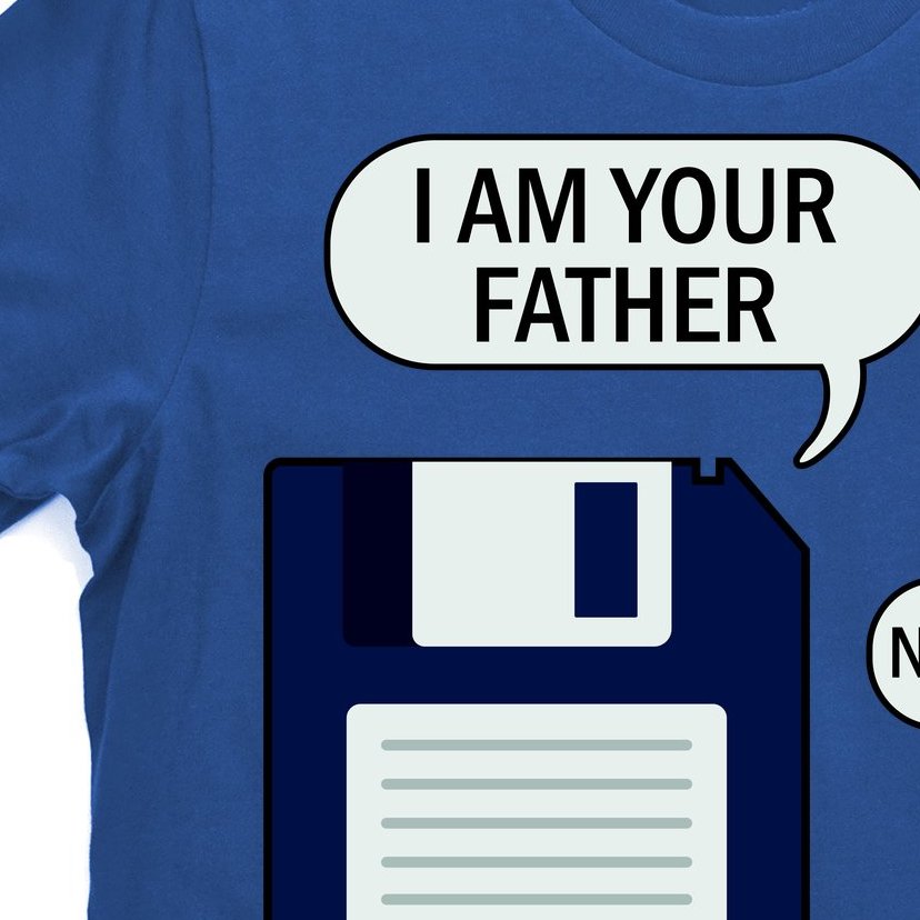I Am Your Father Retro Floppy Disk USB T-Shirt