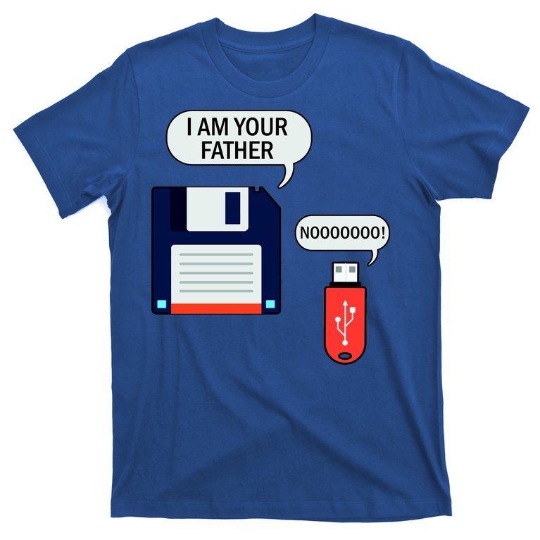 I Am Your Father Retro Floppy Disk USB T-Shirt