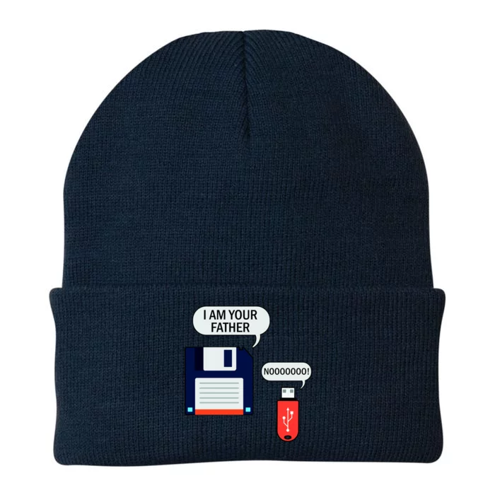 I Am Your Father Retro Floppy Disk USB Knit Cap Winter Beanie