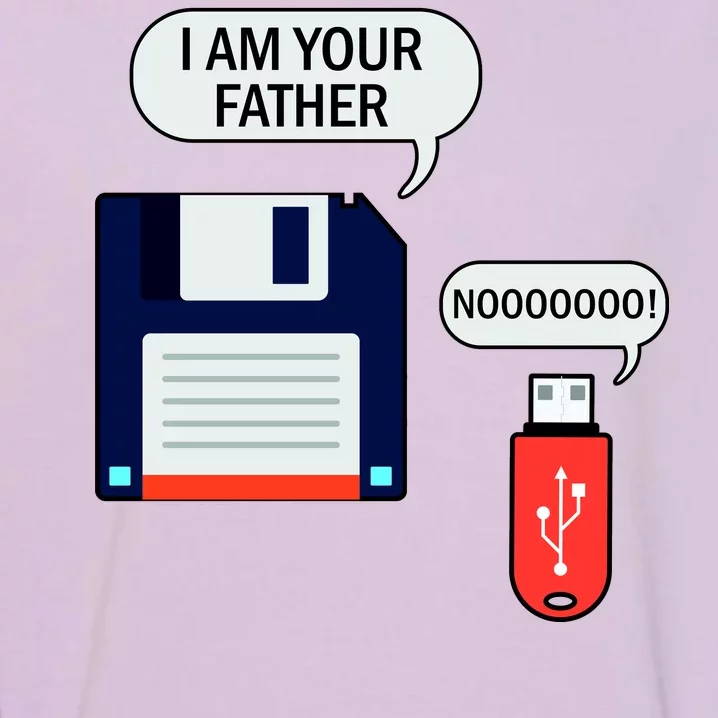 I Am Your Father Retro Floppy Disk USB Garment-Dyed Sweatshirt