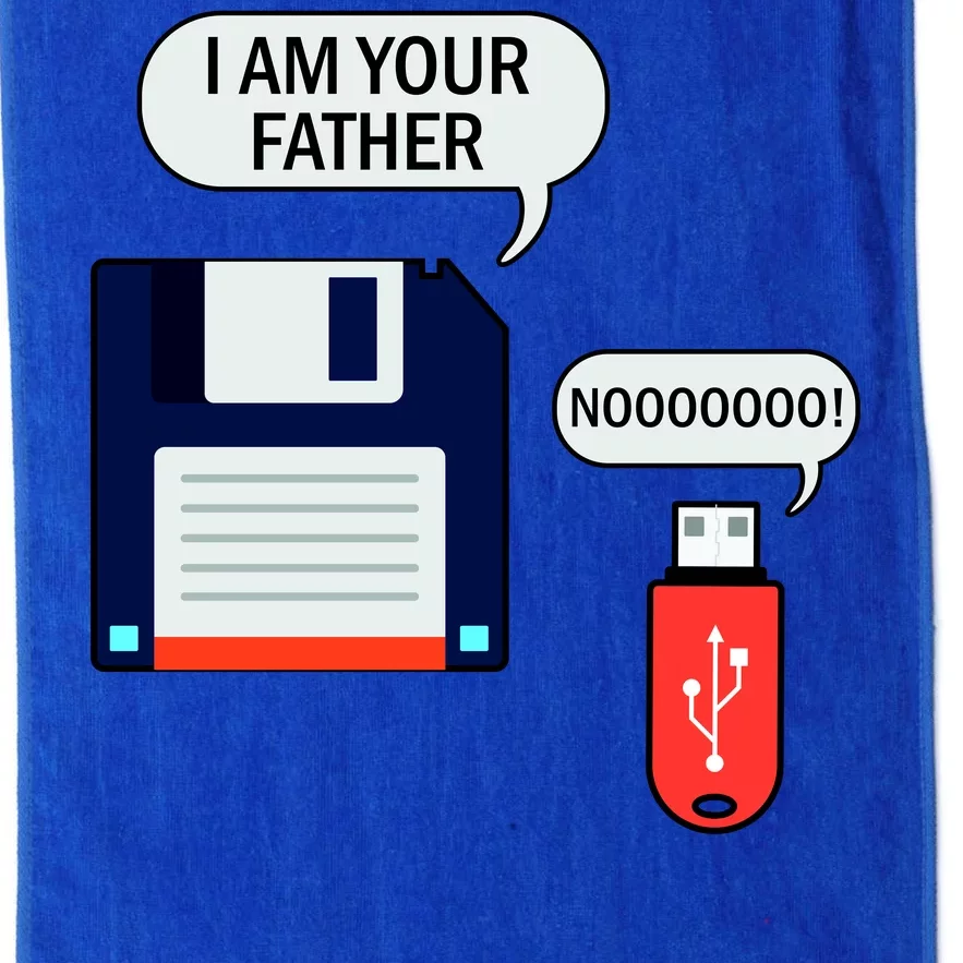 I Am Your Father Retro Floppy Disk USB Platinum Collection Golf Towel