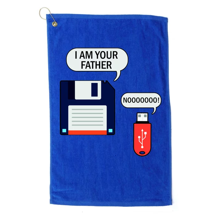 I Am Your Father Retro Floppy Disk USB Platinum Collection Golf Towel