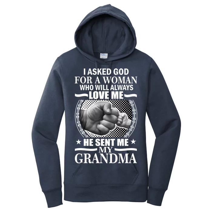 I Asked God For Grandma Women's Pullover Hoodie