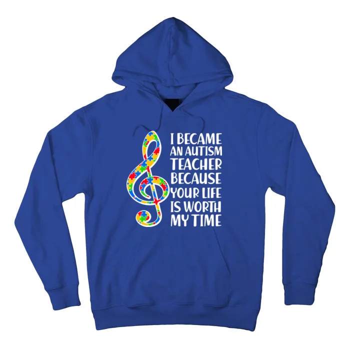 I Became An Autism Teacher For You Tall Hoodie