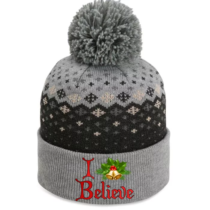 I Believe Christmas Bells The Baniff Cuffed Pom Beanie