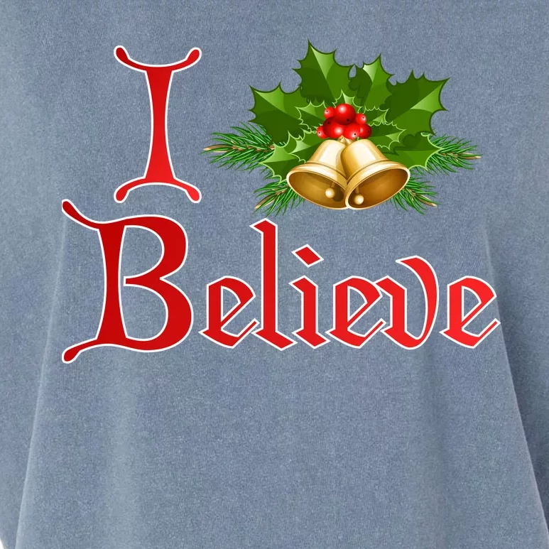 I Believe Christmas Bells Garment-Dyed Women's Muscle Tee