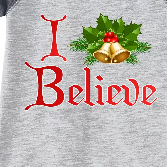 I Believe Christmas Bells Infant Baby Jersey Bodysuit