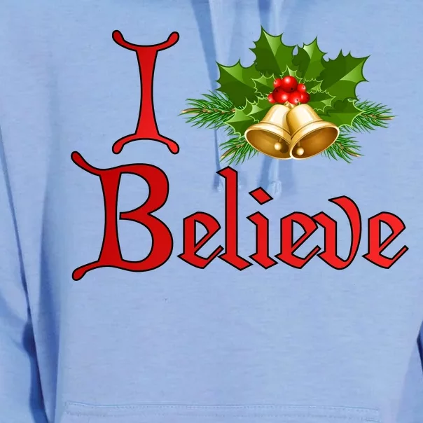 I Believe Christmas Bells Unisex Surf Hoodie